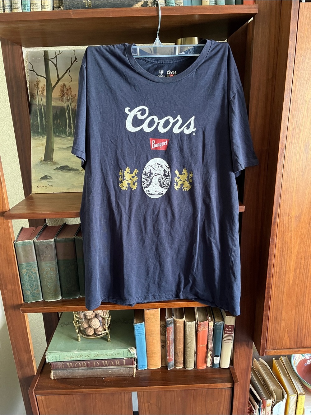 Coors Banquet Navy Short Sleeve Graphic Tee - Men's Casual Shirt